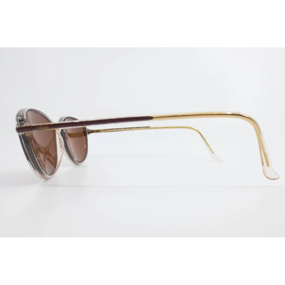 Silhouette M 1912 27 6053 Sunglasses Clear Gold Tortoise Oval Frame Austria 53mm